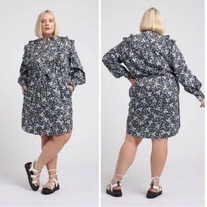 SOLD Erdem x Universal Standard NWT Primrose Ruffle Shirtdress 14/16